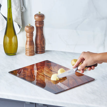 Olive Glass Cutting Board - Premium Quality Kitchen Tool