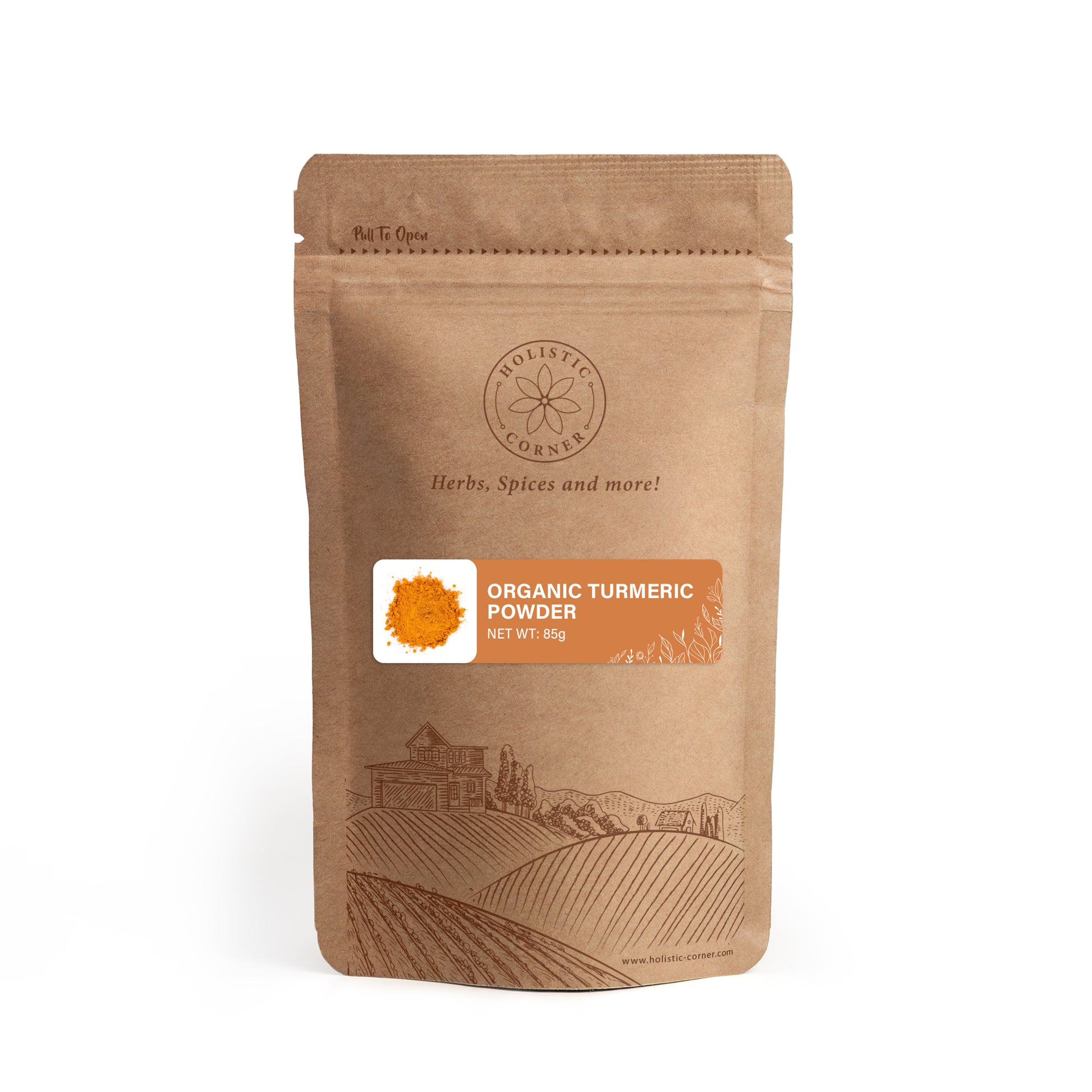 Enhance your meals with the vibrant and flavorful Organic Turmeric Powder, packed with natural goodness, in a convenient 0.19 lb packaging.